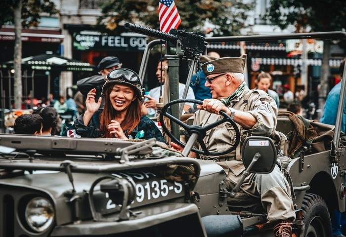 WW2 parade in USA